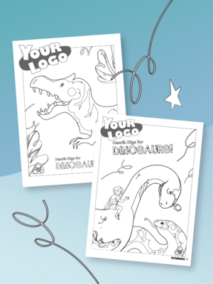 Henrik Digs for Dinosaurs Colouring Printables